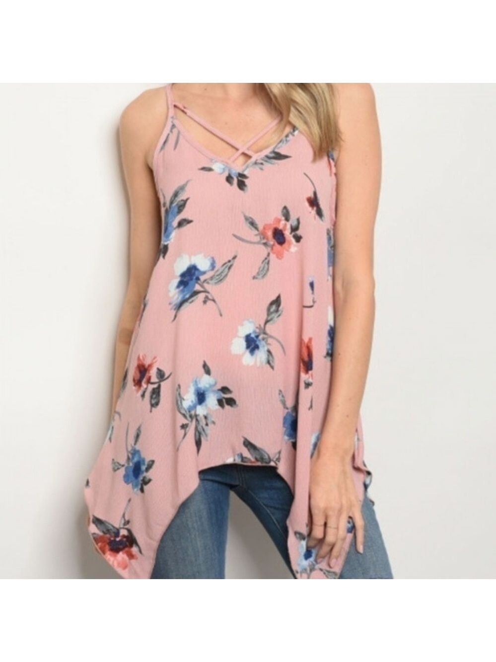 Mauve Floral Top